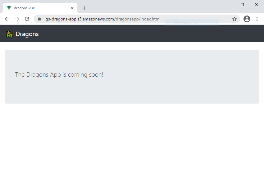 Dragons application user interface