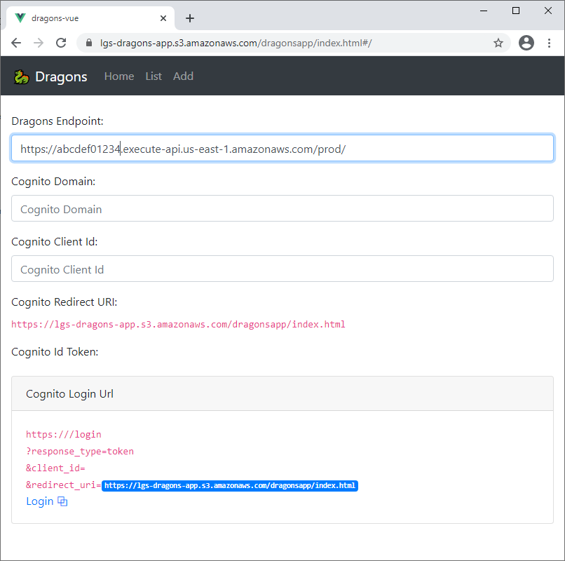 Exercise 3: Amazon Cognito Authentication